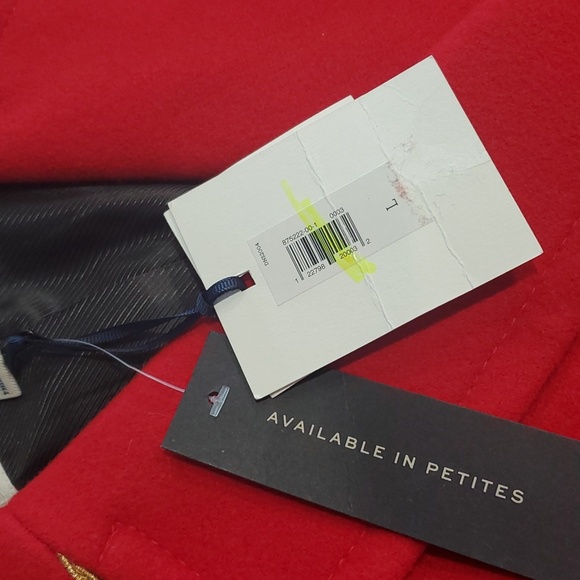 Olivia Palermo Banana Republic red wool military coat - Picture 5 of 16